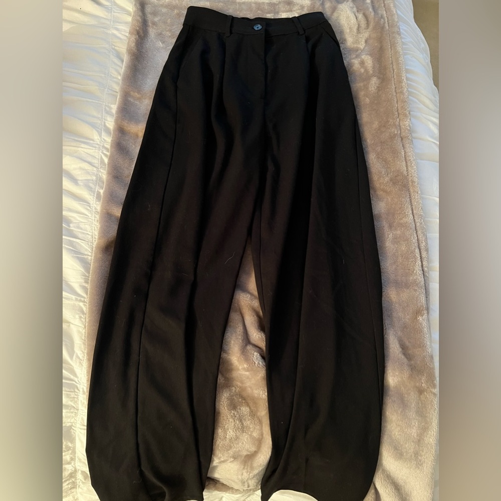 Garage Black Wide-Leg Dress Pant (XS)
